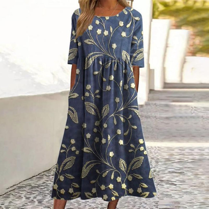 Kharen - Floral Midi Dress