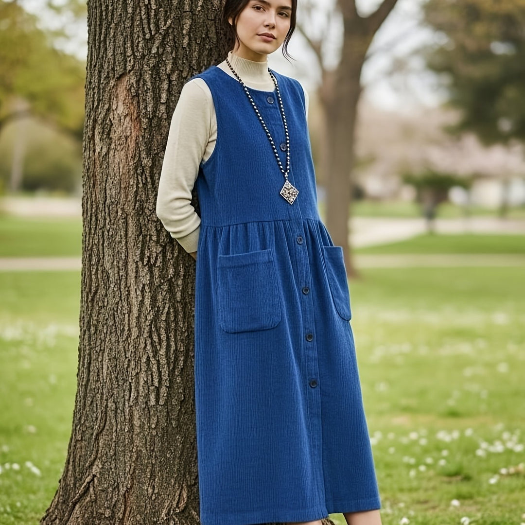 Velora |  Midi Vest Dress