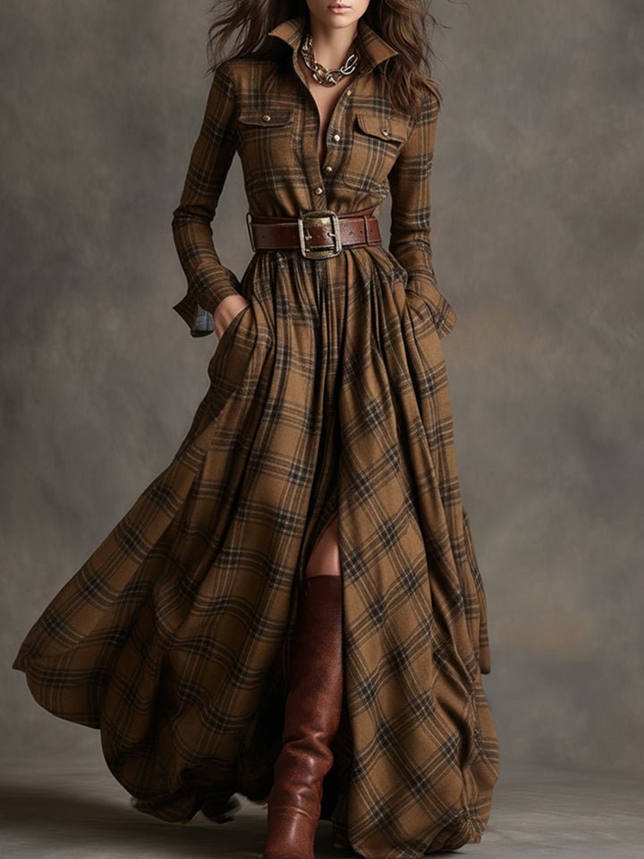 Mireline - Classic Button-Up Shirt Dress